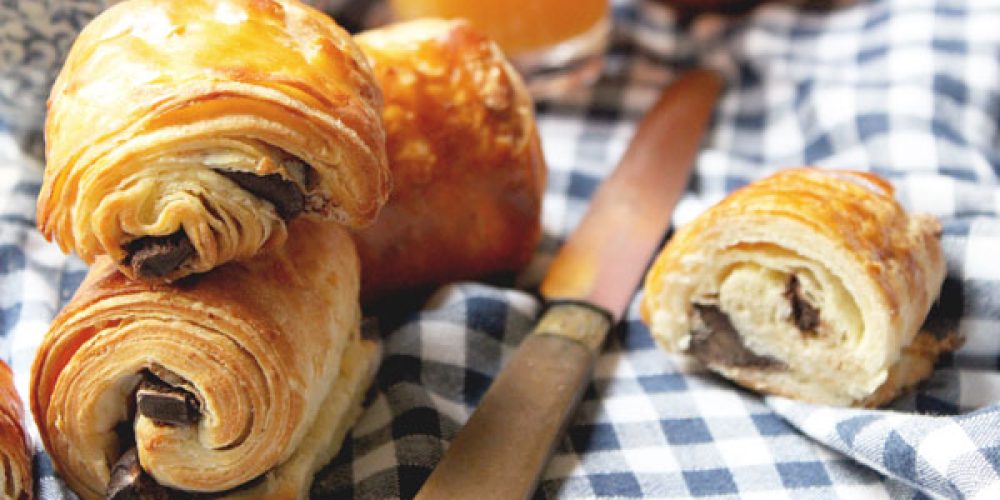 Pain au chocolat pâte feuilletée